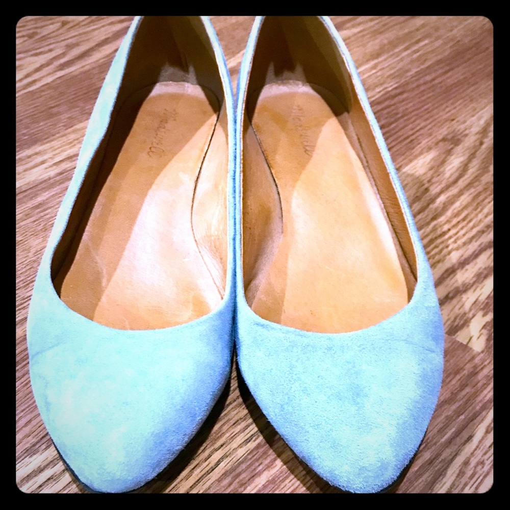 Madewell size 10 grey wedge pump/flat